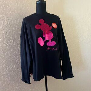 Disney‎ two sided sequins crewneck sweatshirt
